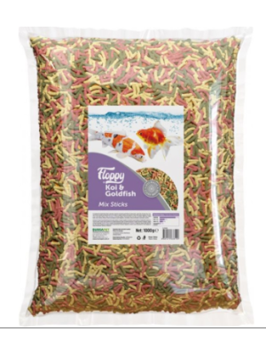 FLP038-FLOPPY KOI&GOLDFISH MIX STICKS 1KG FLP038-FLOPPY KOI&GOLDFISH MIX STICKS 1KG